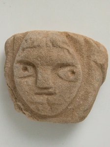 Head, Coptic, 4th-7th century. Creator: Unknown.