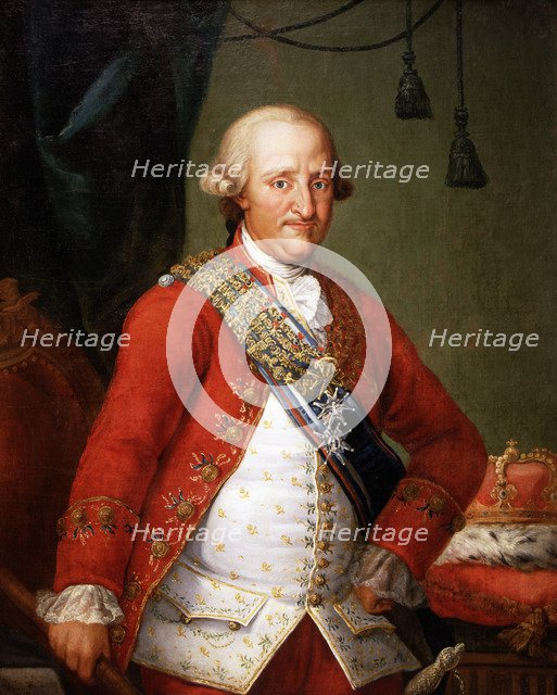 Portrait of Carlos IV' (1748-1819), King of Spain,  Oil painting by Antonio Carnicero.