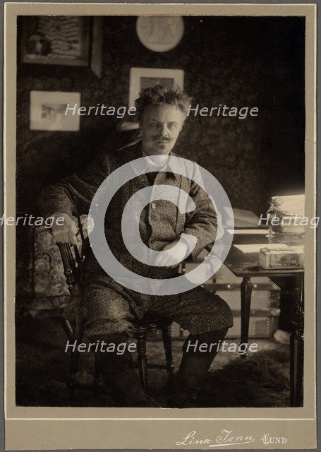 August Strindberg Artist: Jonn, Lina (1861-1896)