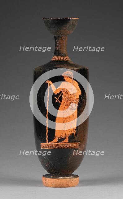 Attic Red-Figure Lekythos, about 480 BC. Creator: Eucharides Painter.