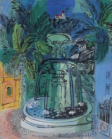 La fontaine à Hyères, 1927. Creator: Dufy, Raoul (1877-1953).