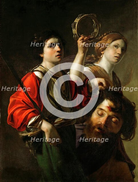 The Triumph of David, c. 1615. Creator: Manfredi, Bartolomeo (1587-1622).