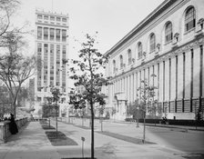 West court, New York Public Library, c.between 1910 and 1920. Creator: Unknown.