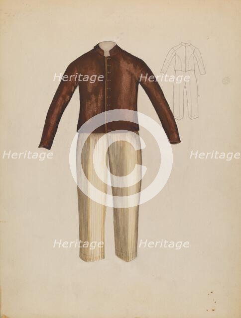 Boy's Suit, 1935/1942. Creator: Unknown.