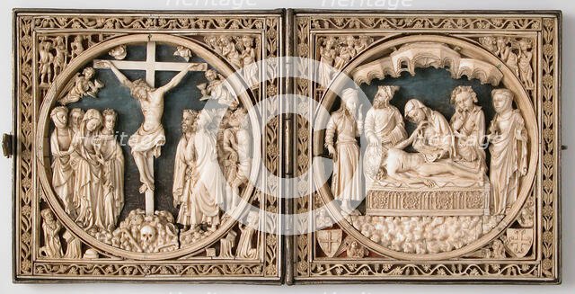 Diptych, French or South Netherlandish, 1400-1450. Creator: Unknown.