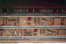 Egyptian Hieroglyphs on inside of outer coffin of steward, Seni from El Bersha, Egypt, c2000 BC Artist: Unknown.