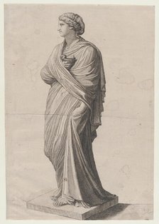 Speculum Romanae Magnificentiae: A Vestal Virgin (?), 16th century., 16th century. Creator: Anon.