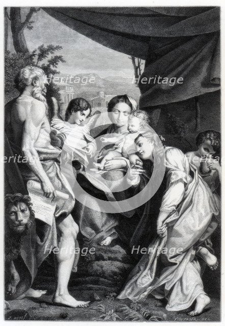 'Madonna and Child with St Jerome and Mary Magdalen (The Day)', 1525-1528 (1870). Artist: Unknown