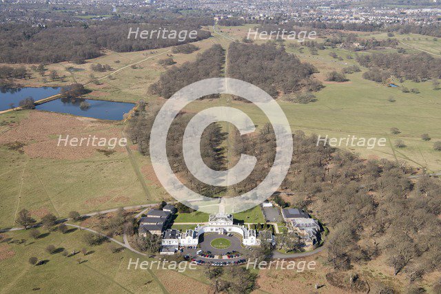 Deer park and White Lodge, Richmond Park, Richmond upon Thames, London, 2018. Creator: Historic England Staff Photographer.