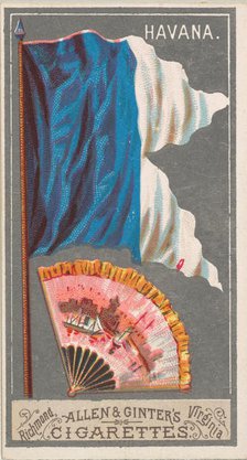 Havana, from the City Flags series (N6) for Allen & Ginter Cigarettes Brands, 1887. Creator: Allen & Ginter.