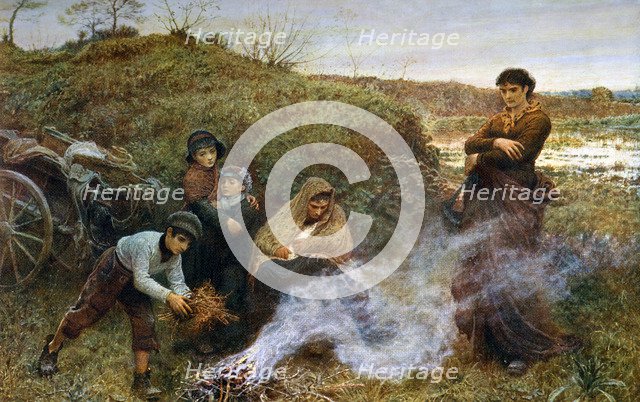 'The Vagrants', 1868, (1912).Artist: Fred Walker