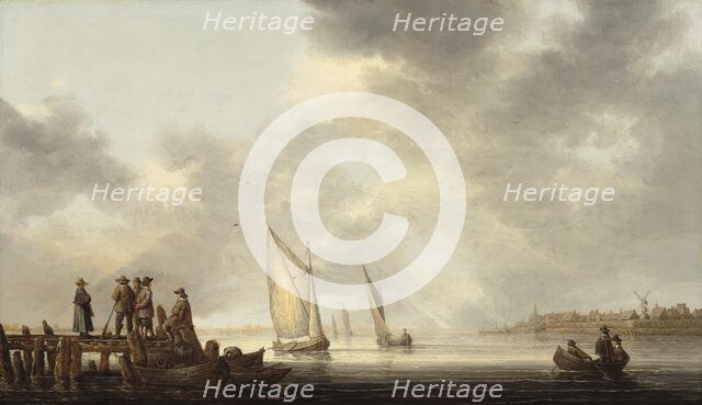 A Pier Overlooking Dordrecht, early 1640s. Creator: Aelbert Cuyp.