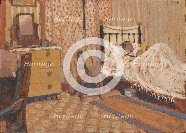 'Working man's bedroom', 1930s. Artist: Edward Morland Lewis