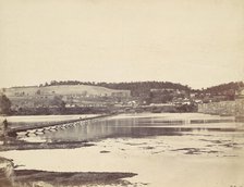 Pontoon Bridge, Across the Potomac, at Berlin, Maryland, November 1862, 1862. Creator: Alexander Gardner.