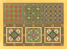 Encaustic tiles, 19th century. Creator: Unknown.