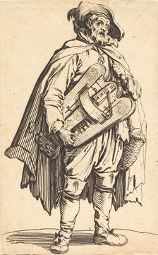 The Hurdy-Gurdy Player, c. 1622. Creator: Jacques Callot.