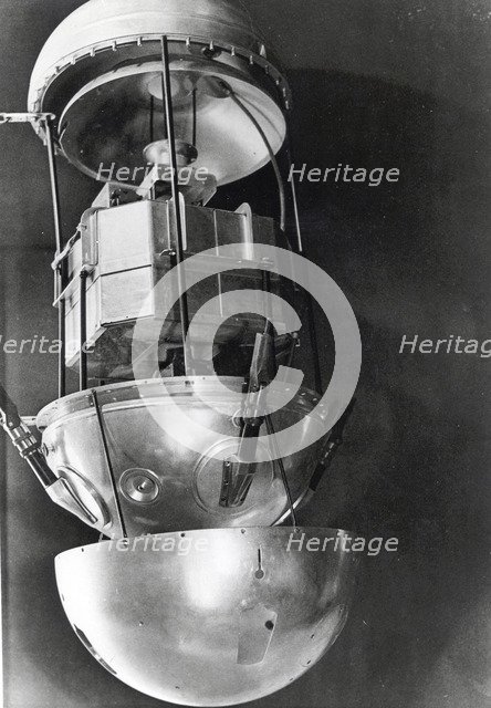 Sputnik 1, Russian satellite, 1957. Artist: Unknown