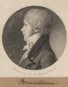 Bruneleau, 1801. Creator: Charles Balthazar Julien Févret de Saint-Mémin.