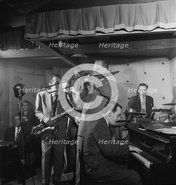 Portrait of Charlie Ventura, Curley Russell, Bill Harris, Ralph Burns...Three Deuces, N.Y., 1947. Creator: William Paul Gottlieb.