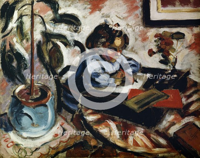 'A Little Schoolgirl', 1907.  Artist: Henri Victor Gabriel Le Fauconnier