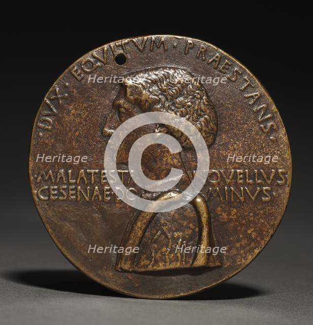 Portrait Medal of Domenico Novello Malatesta (obverse), c. 1445. Creator: Pisanello (Italian, Ferrara, c. 1395-1455).