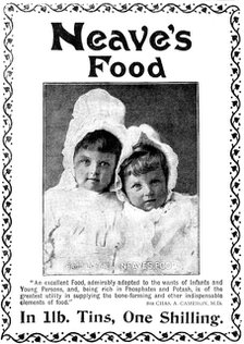 Advertisement for Neave's Food, 1898. Creator: Unknown.