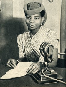 'Omoba Adenrele Ademola, daughter of Alake of Abeokuta, Nigeria, calls West Africa', 1942. Creator: Unknown.