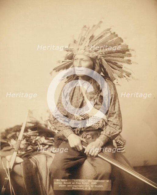 Little, instigator of Indian revolt at Pine Ridge, 1890, 1891. Creator: John C. H. Grabill.