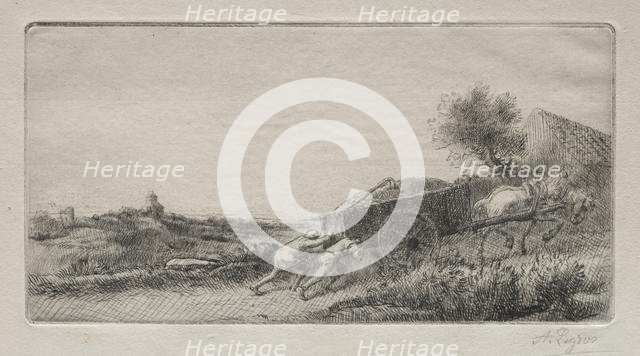 Rentrant le foin. Creator: Alphonse Legros (French, 1837-1911).