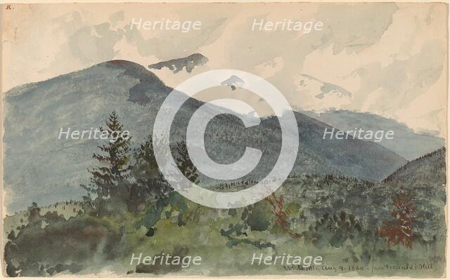 White Mountains from Fernald's Hill, 1860. Creator: Charles de Wolf Brownell.