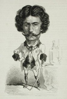 Barielle, 1856. Creator: Félicien Rops.