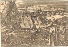 Landscape with the Cannon, 1518. Creator: Albrecht Durer.
