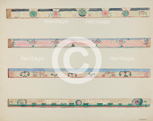 Vigas, c. 1937. Creator: Marjery Parish.