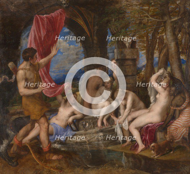 Diana and Actaeon, 1556-1559. Artist: Titian (1488-1576)