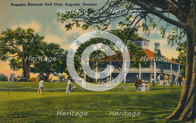 Augusta National Golf Club House, 1943. Artist: Unknown