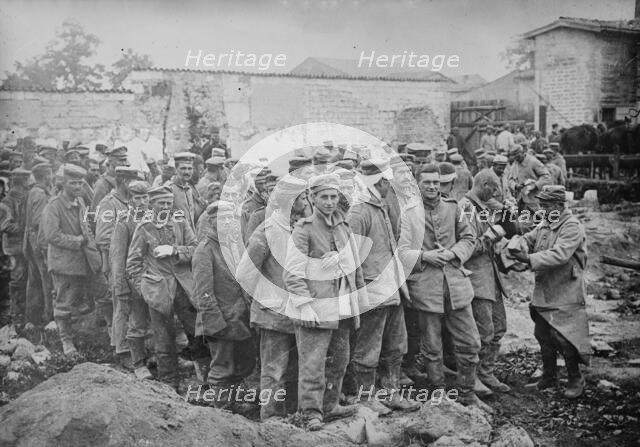 German prisoners, France, between c1915 and 1918. Creator: Bain News Service.