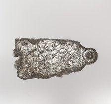 Counter Plate of a Belt Buckle, Frankish or Burgundian, 7th century. Creator: Unknown.
