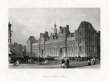 'Hotel de Ville, Paris', France, 1875. Artist: J Saddler