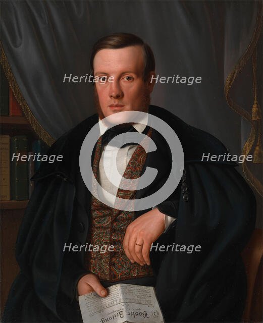 Louis (Ludwig) de Wette, physician of Basel, 1843. Creator: Amalia Jersing.