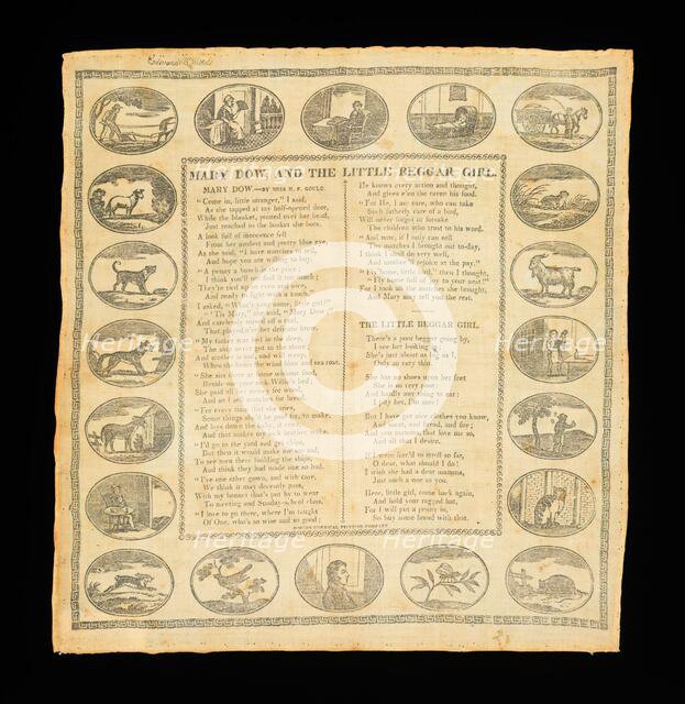 Handkerchief, American, 1830-35. Creator: Boston Chemical Printing Company.