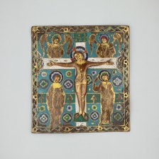 Plaque with the Crucifixion, Limoges, 1200/10. Creator: Unknown.