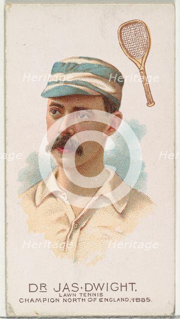 Dr. James Dwight, Lawn Tennis Champion North of England 1885, from World's Champions, Seri..., 1888. Creator: Allen & Ginter.