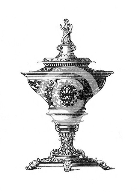 Design for a saltcellar, 1645, (1843).Artist: Henry Shaw