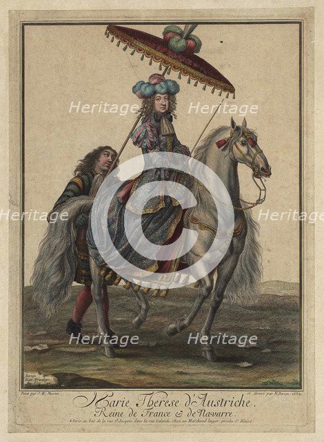 Maria Theresa of Spain (1638-1683), Queen consort of France and Navarre, 1682. Artist: French master  