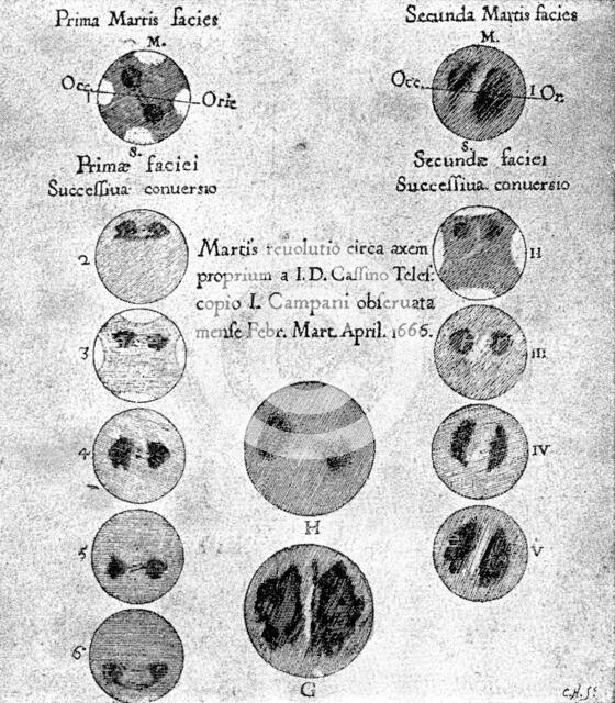 Our Near Neighbour, Mars:...configuration of the two Hemispheres of Mars, 17th century, (1895). Creator: Carl Hentschel.