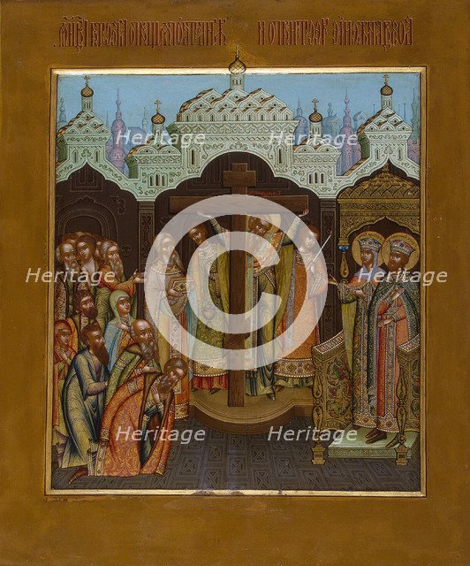 Exaltation of the Holy Cross', end of 19th century. Creator: Chirikov, Osip Semionovich (?-1903).