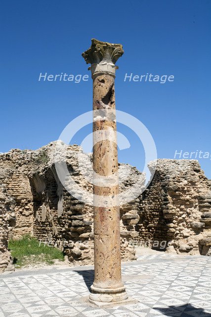 The Winter Baths at Thuburbo Majus, Tunisia. Artist: Samuel Magal