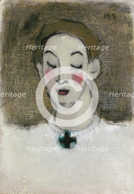 Nurse I (Kaija Lahtinen), 1943. Creator: Helene Schjerfbeck.