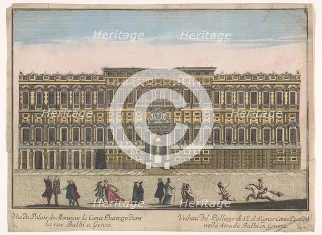 View of the Palazzo Negrone in Genoa, 1700-1799. Creator: Unknown.