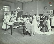 Dressmaking class, Borough Polytechnic, Southwark, London, 1907. Artist: Unknown.